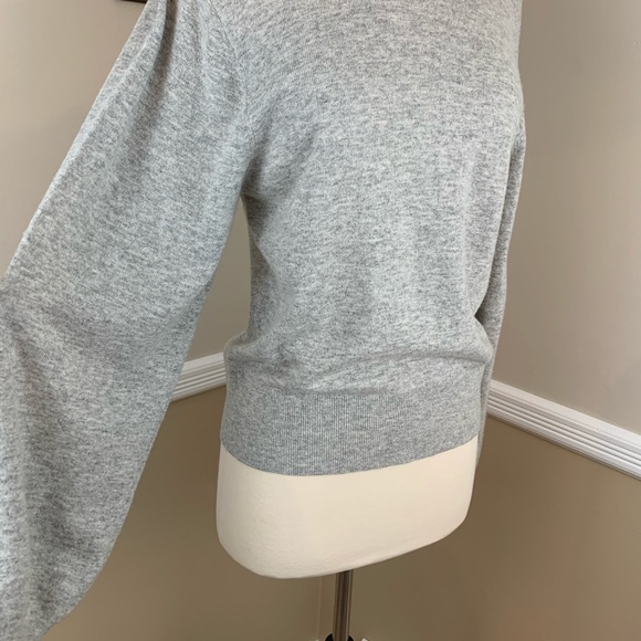 Elizabeth and James Wool Cashmere Blend Bretta Sweater Pullover Gray L Large - Picture 3 of 9